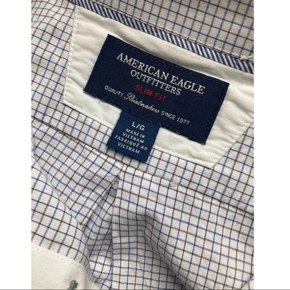 American Eagle mens slim fit button down size Large - Picture 4 of 4